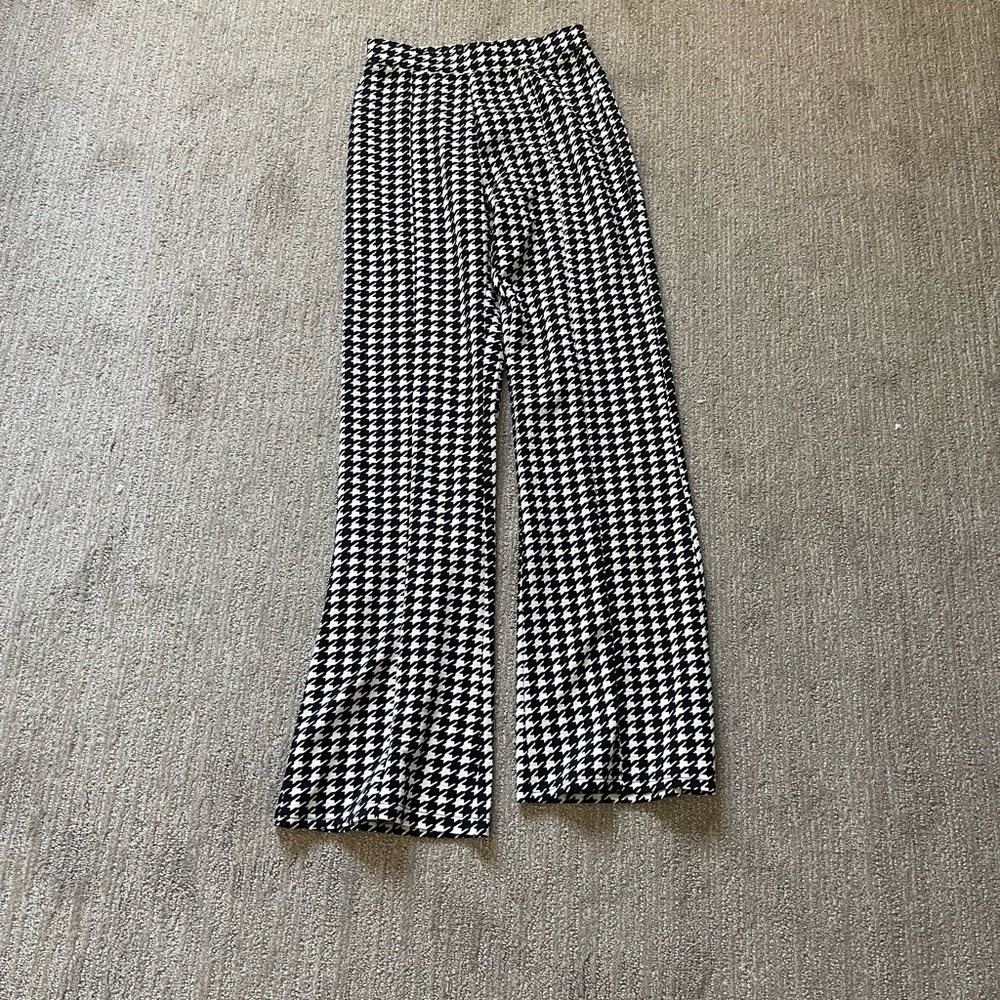 Black and White Checkered Pants